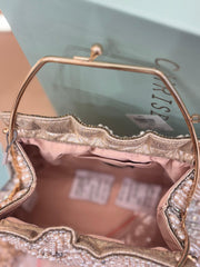 ROSE GOLD $ GOLD Beaded Evening CLUTCH