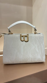 WHITE Luxe Handbag