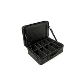 Makeup Organizer Bag Professional Travel Cosmetic Bag Makeup Storage with Adjustable Compartment Black,