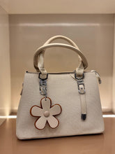 white Mini Structured Handbag / Top-Handle Sling Bag