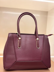 Maroon Elegance Handbag