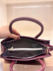 Maroon Elegance Handbag