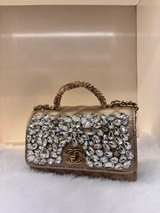 Luxury GOLD Embellished Mini Handbag