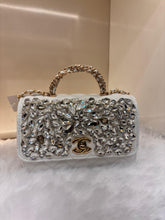 Luxury WHITE Embellished Mini Handbag