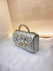 Luxury Crystal Embellished Mini Handbag