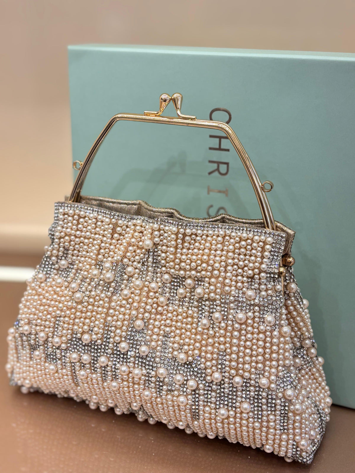 ROSE GOLD  $ GOLD  Beaded Evening  CLUTCH