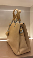 LIGHT GOLD Luxe Top-Handle Bag
