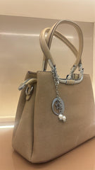 BEIGE Tote with Sling Handbag