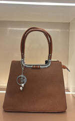 BROWN Tote with Sling Handbag