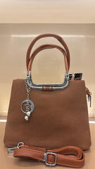 BROWN Tote with Sling Handbag