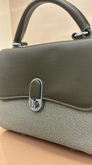OLIVE GREEN -Tone Leather Handbag for Women | Crossbody Shoulder Bag with Adjustable Strap | Stylish Carry Purse with Secure Closure and Organized Space for Casual Wear, Travel & Occasions