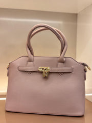 PINK Structured Top-Handle Handbag / Elegant Satchel