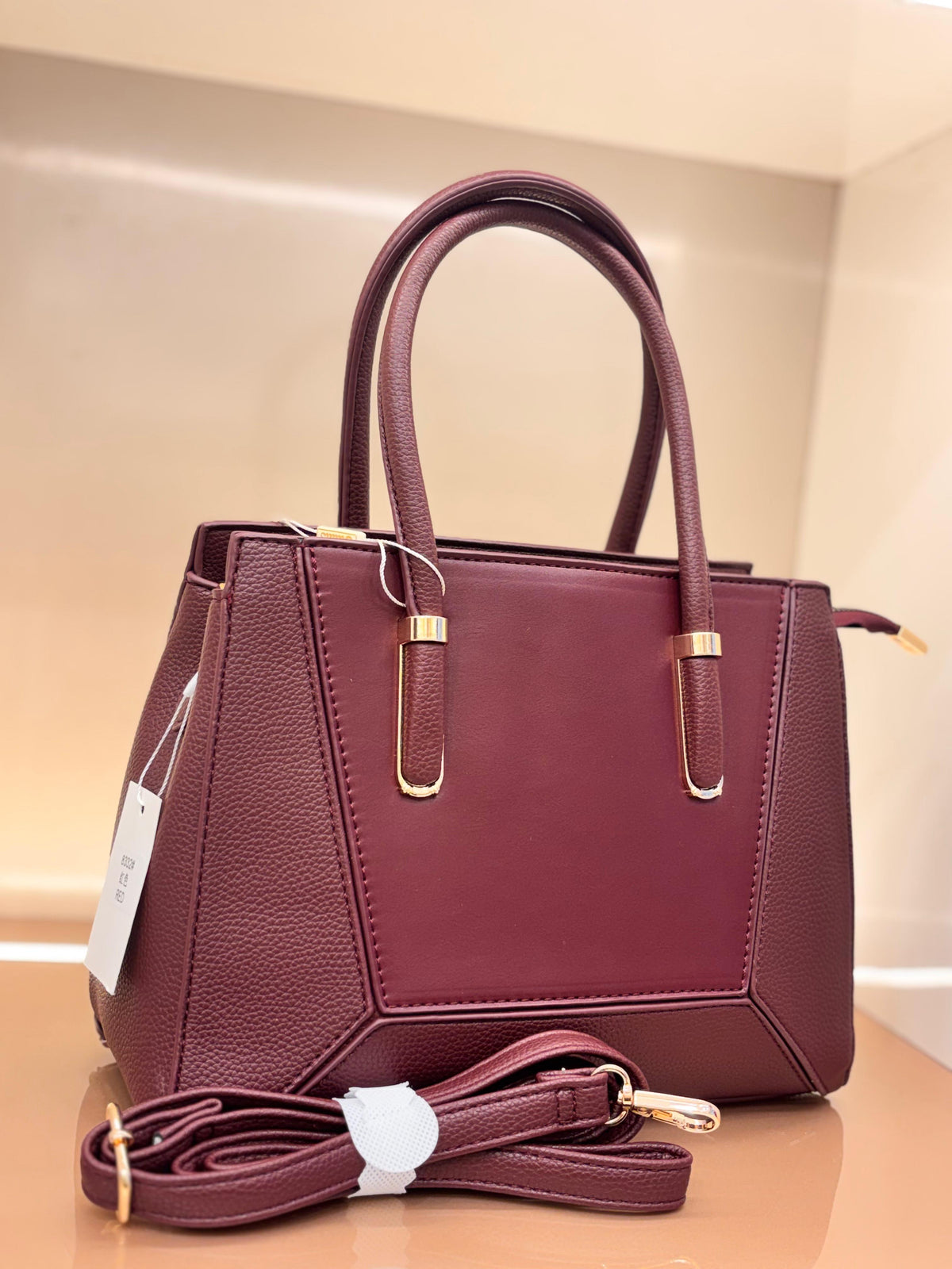 Maroon Elegance Handbag