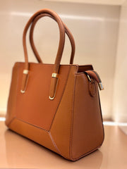 Caramel Brown Elegance Handbag