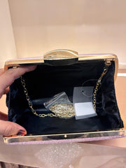 SILVER Glam Party Clutch