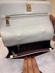 Luxury WHITE Embellished Mini Handbag
