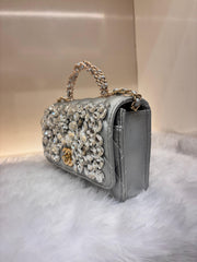 Luxury Crystal Embellished Mini Handbag