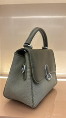 OLIVE GREEN -Tone Leather Handbag for Women | Crossbody Shoulder Bag with Adjustable Strap | Stylish Carry Purse with Secure Closure and Organized Space for Casual Wear, Travel & Occasions